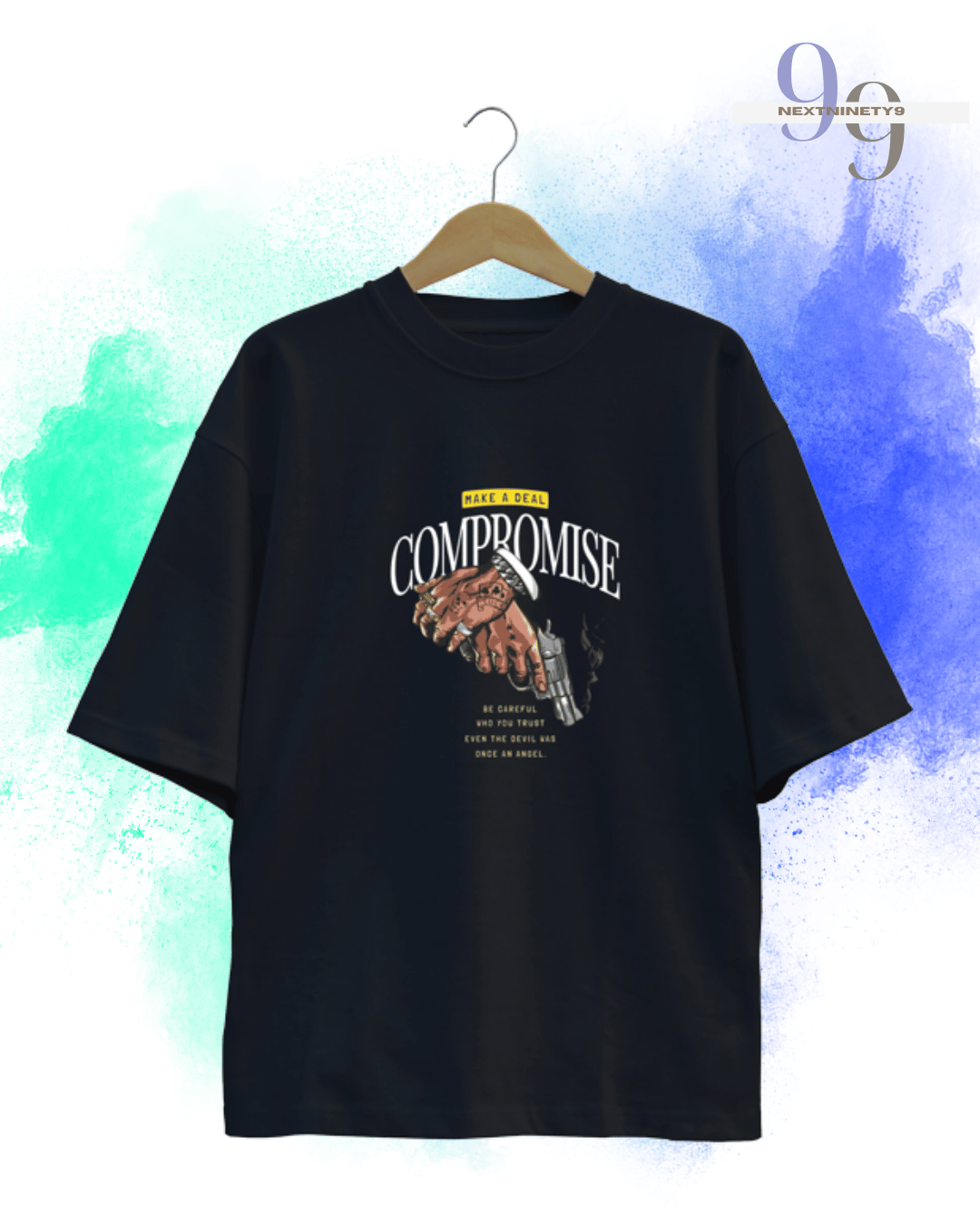 Compromise: Clean Look Oversized Solid T-shirt