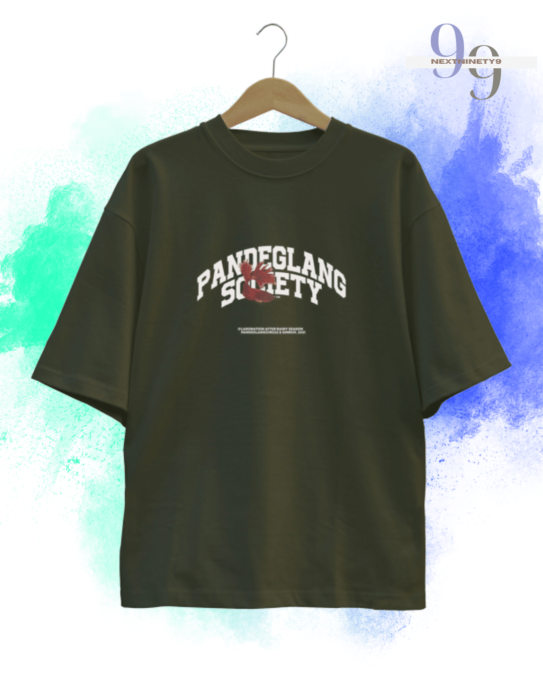 Pandeglang:Clean Look Oversized Solid T-shirt